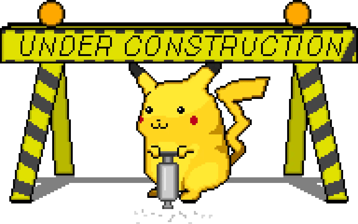 Animated under-construction sign